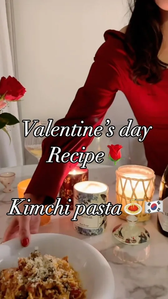 Pâtes au kimchi · à la table française