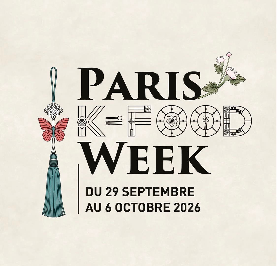 Affiche Paris K-Food Week 2026 · 29 septembre–6 octobre.